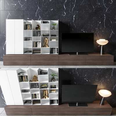 现代电视柜3D模型下载